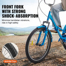 Load image into Gallery viewer, VEVOR 20/24/26-Inch Folding Adult Tricycle Carbon Steel 3 Wheel Cruiser Shopping Picnic Foldable For Women Men Seniors