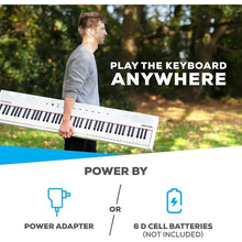 Load image into Gallery viewer, Alesis Recital – 88-key digital piano keyboard with semi-weighted keys, 2x20W speakers, FX and piano lessons