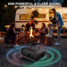 Load image into Gallery viewer, RHM K666 Karaoke Machine with Rich & Deep Bass, Powerful Sound, 2 Wireless Microphones, Rechargeable Battery, 8 Hours Playtime,