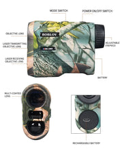 Load image into Gallery viewer, BOBLOV NK-1000 Waterproof Hunting Rangefinder 6.5X Magnification Flag-locking Range Finder Laser Distance Meter for Golf Sport