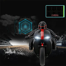 Load image into Gallery viewer, 360 degree RC Motorcycle electric toy model LED light