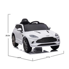 Load image into Gallery viewer, 12V Dual-drive remote control electric Kid Ride On Car,Battery Powered Kids Ride-on Car White, 4 Wheels Children toys vehicle