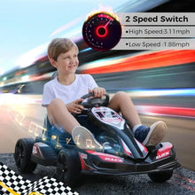 Load image into Gallery viewer, OUZEY Electric Go Kart for Kids, 12V2WD Battery Powered Ride On Cars