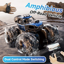 Load image into Gallery viewer, Amphibious 4WD RC Crawler 50Min Run Time IPX7 Waterproof APP and Gesture Control Off Road Drift HD Camera For All Terrain Advent