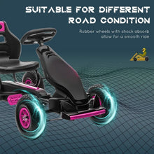 Load image into Gallery viewer, Go Kart Ride-on Toy with Ergonomic Comfort, Wear-Resistant Tread, Ages 5-12, Go Cart Kids Car for Boys & Girls Safety Hand Brake
