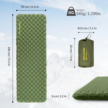 Load image into Gallery viewer, Naturehike 2024 New Camping Mattress 4.6 High R-Value Ultralight Folding Beach Air Sleeping Pad Outdoor Hiking Air Mattress