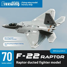 Load image into Gallery viewer, Freewing Flying Wing Model 70mm F-22 Raptor American "Raptor" Channel Fifth Generation Fighter Model Aircraft Toy Model