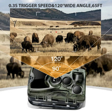 Load image into Gallery viewer, Suntekcam HC-801A-Li Hunting Camera With 5000Mah Lithium Battery 24MP Trail Camera IP65 Photo Traps 0.3s 940nm Wild Camera
