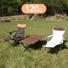 Load image into Gallery viewer, Outdoor Backrest with Four Adjustable Beach Recliner Portable and Simple for Camping and Fishing Noneed to Install Folding Chair