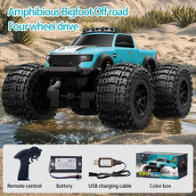 Load image into Gallery viewer, JJRC C8816 Amphibious Remote Control Car 4WD Off-Road Climbing Monster Truck with LED Light 4-wheeled Bigfoot Buggy RC Car Toys
