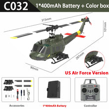 Load image into Gallery viewer, RC ERA UH-1 Huey 2.4G Remote Control Helicopter 6-CH 6-axis Gyroscope One-Key Inverted Aerobatic Intelligent RC Aircraft Model