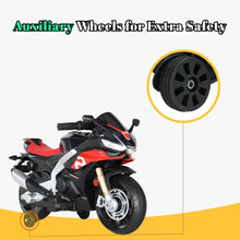 Load image into Gallery viewer, 12V Kids Ride on Motorcycle Battery Power Wheels 1-4Years Old Motorbike Toy w/Parental Remote Training Wheels Control LED Lights