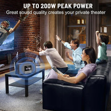 Load image into Gallery viewer, RHM K222 Karaoke Machine with 2 UHF Wireless Microphones & 5 Sound Modes, Support Optical/Bluetooth/AUX/USB/PC