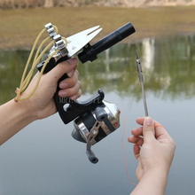 Load image into Gallery viewer, Big Power High-precision Fishing Slingshot With Laser Outdoor Hunting Catapult Outdoors Fishing Compound Bow Fishing Tools