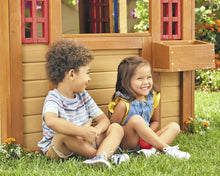 Load image into Gallery viewer, Real Wood Adventures  Outdoor Wood Game Playhouse