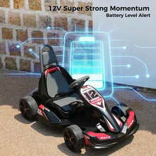 Load image into Gallery viewer, OUZEY Electric Go Kart for Kids, 12V2WD Battery Powered Ride On Cars