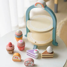 Load image into Gallery viewer, Royal Afternoon Tea Set Pretend Play Wooden Toys Kitchen
