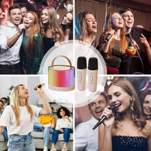 Load image into Gallery viewer, Portable Karaoke Machine Small Wireless Microphone Speaker Karaoke System Stereo Kids Karaoke Speaker Karaoke Equipment With LED