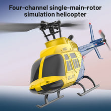 Load image into Gallery viewer, 1: 42 A60 RC Helicopter Four Channel Single Blade Aileron Free BELL206 Helicopter With Gyroscope RC Toy Children Gifts