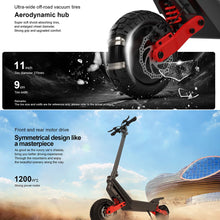 Load image into Gallery viewer, HX X10 18.2AH Electric Scooter 2000W 75KM/H Foldable Electric Kick E Scooter Dual Motors 11 Inch APP Smart Escooter for Adults