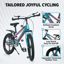 Load image into Gallery viewer, Kids Bike, 20 Inch Kids' Bicycles for 7-14 Years Old Boys Girls, SAFE Kids Mountain Bike with Training Wheels or Disc Brake Bike