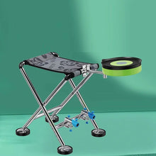 Load image into Gallery viewer, Portable Folding Ultra-light Stainless Steel Outdoor Camping Chairs, Four-Legged Telescopic Recliner, Adjustable Fishing Chair