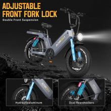 Load image into Gallery viewer, Electric Bike,48/52V 60Ah Electric Commuting Bike,200Miles Long Range, Peak 1200W Power Ebike, Electric Bicycle for Adults