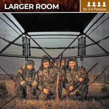 Load image into Gallery viewer, Hunting Tent 270° See Through Ground Blinds - 2-3 and 3-4 Person Pop Up Deer Blinds, Portable and Durable Blinds for