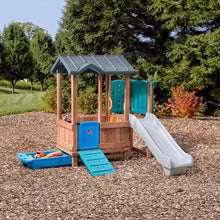 Load image into Gallery viewer, Step2 Woodland Adventure Playhouse & Slide for Kids