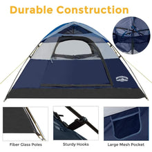 Load image into Gallery viewer, Easy Setup for Camp Outdoor Naturehike Tent 4/6 Person Family Dome Tent with Removable Rain Fly Cool Camping Gear
