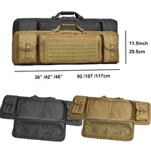 Load image into Gallery viewer, WINCENT Tactical Double Long Rifle Gun Case Bag Rifle Backpack Soft Firearm Transportation Carbine Case Lockable 35"42"46"inch