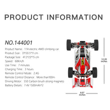 Load image into Gallery viewer, 144001 Racing RC Car,1:14 Scale High Speed Remote Control Car, 60Km/h