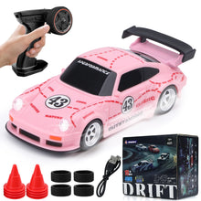 Load image into Gallery viewer, 1/43 Scale 4WD Edition Mini RC Drift Car, RTR with Full Proportional Steering & Throttle, 2.4GHz Remote Control
