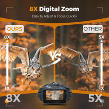 Load image into Gallery viewer, Night Vision Binoculars 4K Infrared 5000mAH Rechargeable 8X Digital Zoom 600 Meters Darkness Goggles for Hunting & Surveillance