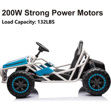 Load image into Gallery viewer, 24V Go Karts for Kids Ages 6-12, Powerful Motor Electric Go Kart, Outdoor Dirt Road Electric Car with 7Ah Large Battery,Go Karts