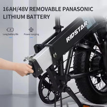 Load image into Gallery viewer, 2024 NEW Ridstar H20 Mountain Electric bicycle 1000W48V15Ah Ebike Adult Urban Commuter 45km/h Full Suspension Snow Electric bike