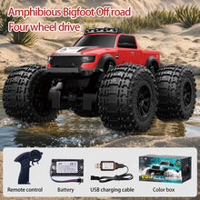Load image into Gallery viewer, JJRC C8816 Amphibious Remote Control Car 4WD Off-Road Climbing Monster Truck with LED Light 4-wheeled Bigfoot Buggy RC Car Toys