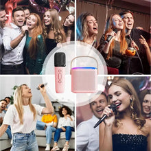 Load image into Gallery viewer, Speaker With Microphone Set Karaoke Mics Speaker Machine Karaoke Microphone Karaoke Machine Karaoke Speaker For Travel Birthday