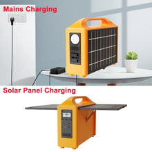 Load image into Gallery viewer, 100W Portable Power Station 110V 220V Solar Generator UPS Mobile Power Station Power Bank 24000mAh With Solar Panel For Camping