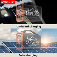 Load image into Gallery viewer, 220V 400W Portable LiFePO4 Power Station 60000mAh Solar Generator USB AC DC Emergency External Spare Battery For Outdoor Camping