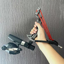 Load image into Gallery viewer, Powerful Fishing Slingshot with Wrist Rest Outdoor Hunting Shooting Sling Shot Fishing Reel Easy To Carry and Durable