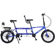 Load image into Gallery viewer, Two Person Folding Bicycle for Adults and Children, Two Person Riding, Three Seat, Family Car, 20 in, Tourism