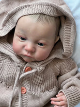 Load image into Gallery viewer, Baby Doll Levi Awake Newborn Baby Size 3D Skin Visible Veins