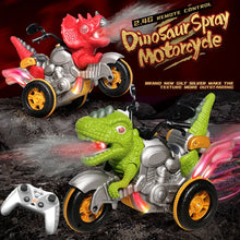 Load image into Gallery viewer, Remote Control Dinosaur Motorcycle Model Stunt RC Car Electric Spray Sound and Light Children Dinosaur Toys for Boys Kids Gifts