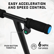 Load image into Gallery viewer, React Electric Kids Scooter, Boys & Girls Ages 8+, Max Speed 6-15 MPH, Aluminum Handlebars and Frame