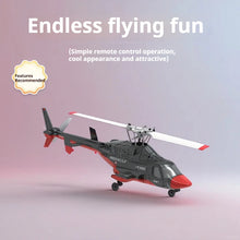 Load image into Gallery viewer, RHSKY 1:52 Scale Remote Control Helicopter Little Flying Wolf Unmanned Fighter Toy with Light Flow Positioning for Kids Gift