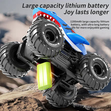 Load image into Gallery viewer, Waterproof RC Car Shark Amphibious Vehicle with 10m Range Water Gun Auto Water Absorption 150mL 2.4GHz Tank Toys for Boys Girls