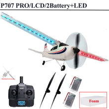 Load image into Gallery viewer, Parkten RC Airplane P707G PRO LCD Version 2.4G 3D/6G With Gyro 3Ch Fixed Wing Plane Outdoor Toys Drone RTF CESSNA 182 Glider