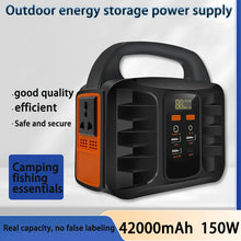 Load image into Gallery viewer, 150W 42000mAh Generator Battery Charger Portable Emergency Pwer Station Outdoor Camping Power Bank Power Supply Inverter