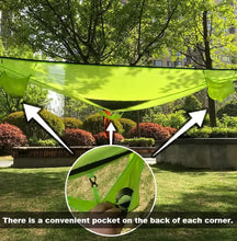 Load image into Gallery viewer, 3 4 5 Person Triangle Hammock Portable Mesh Hanging Tree Tent Outdoor Camping Cycling Sleeping Bed Car Self Driving Beach Mat